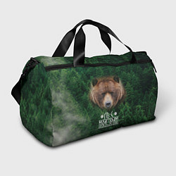Спортивная сумка Медведь - лес мой храм