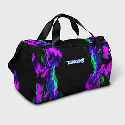 Сумки спортивные Tekken огненный дым текстура, цвет: 3D-принт