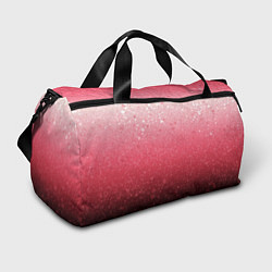 Сумки спортивные Градиент розово-чёрный брызги, цвет: 3D-принт