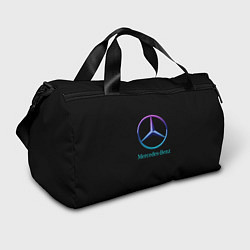 Сумки спортивные Mercedes neon logo, цвет: 3D-принт