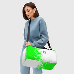 Сумки спортивные Xbox кислотные зеленые краски, цвет: 3D-принт — фото 2