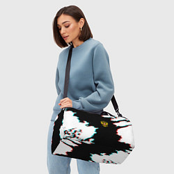 Сумки спортивные Герб глитч краски, цвет: 3D-принт — фото 2