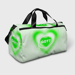 Сумки спортивные Got7 сердце, цвет: 3D-принт