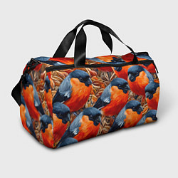 Сумки спортивные Снегири, цвет: 3D-принт