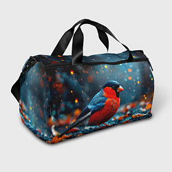 Сумки спортивные Обыкновенный снегирь, цвет: 3D-принт