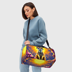 Сумки спортивные Сурикат в яркиз лучах солнца, цвет: 3D-принт — фото 2
