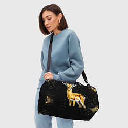 Сумки спортивные Газель на черном, цвет: 3D-принт — фото 2