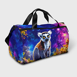 Сумки спортивные Лемур и звездная ночь, цвет: 3D-принт