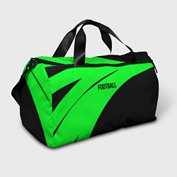 Сумки спортивные Football чёрно-зелёный, цвет: 3D-принт