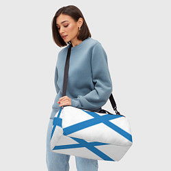 Сумки спортивные Военно-морской флот: Андреевский флаг, цвет: 3D-принт — фото 2