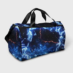 Сумки спортивные Звезды и молнии в разломе плит, цвет: 3D-принт