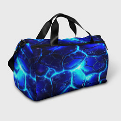 Сумки спортивные Синие плиты лед, цвет: 3D-принт