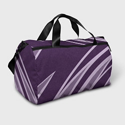 Сумки спортивные Фиолетовый абстрактный с полосой, цвет: 3D-принт