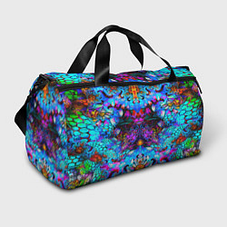 Сумки спортивные Абстракция стекло узор, цвет: 3D-принт