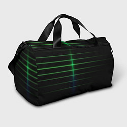 Сумки спортивные The line is green and black, цвет: 3D-принт
