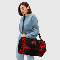 Сумки спортивные Ведьмак красные краски, цвет: 3D-принт — фото 2