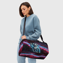 Сумки спортивные Далматинец бравый космонавт - нейроарт, цвет: 3D-принт — фото 2