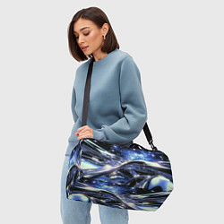 Сумки спортивные Закрученные линии и звезды - космическая абстракци, цвет: 3D-принт — фото 2