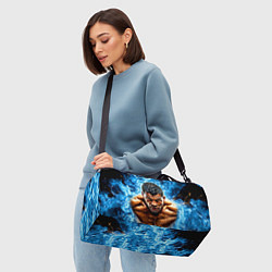 Сумки спортивные Артуро Гатти в синем пламени, цвет: 3D-принт — фото 2