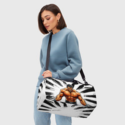 Сумки спортивные Мощный реслер, цвет: 3D-принт — фото 2