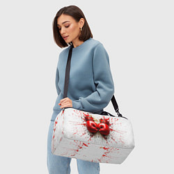 Сумки спортивные Красные бойцовские перчатки на белом, цвет: 3D-принт — фото 2