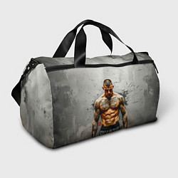 Сумки спортивные Дастин Порье на сером, цвет: 3D-принт