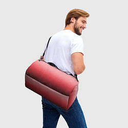 Сумки спортивные Мягкий градиент красно-розовый текстура крошка, цвет: 3D-принт — фото 2