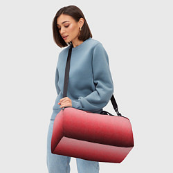 Сумки спортивные Мягкий градиент красно-розовый текстура крошка, цвет: 3D-принт — фото 2