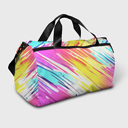 Сумки спортивные Брызги краски на белом фоне, цвет: 3D-принт