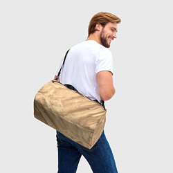 Сумки спортивные Бежевая текстура каменная мрамор, цвет: 3D-принт — фото 2