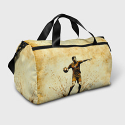 Сумки спортивные Гандболист на бежевом, цвет: 3D-принт
