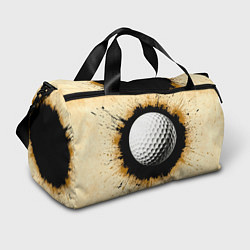 Сумки спортивные Мяч для гольфа на бежевом, цвет: 3D-принт