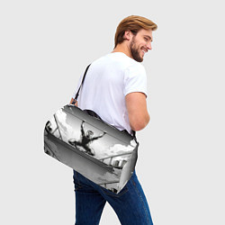 Сумки спортивные Турникмен в чб, цвет: 3D-принт — фото 2