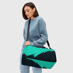 Сумки спортивные Color black light blue, цвет: 3D-принт — фото 2