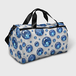 Сумки спортивные Россыпь сапфиров, цвет: 3D-принт