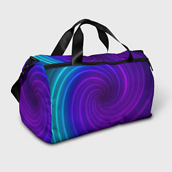 Сумки спортивные Фиолетовая спираль, цвет: 3D-принт