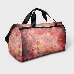 Сумки спортивные Абстракция- red embroidered fabric, цвет: 3D-принт