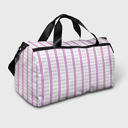 Спортивная сумка Color white cage pink line
