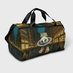 Сумки спортивные La Vaca Saturno Saturnita мем, цвет: 3D-принт