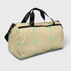 Сумки спортивные Color beige green stripes, цвет: 3D-принт