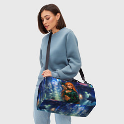 Сумки спортивные Нами киберпанк реализм, цвет: 3D-принт — фото 2