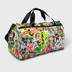 Спортивная сумка Monster energy стикеры бренды