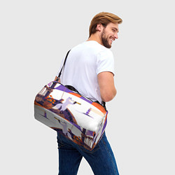 Сумки спортивные Лиса на корабле, цвет: 3D-принт — фото 2