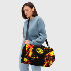 Сумки спортивные Borussia огненные краски, цвет: 3D-принт — фото 2