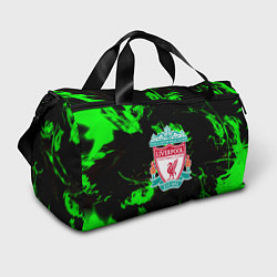 Спортивная сумка Liverpool зеленый огонь текстура