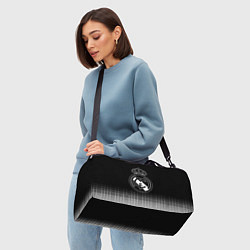 Сумки спортивные Реал Мадрид текстура геометрия, цвет: 3D-принт — фото 2