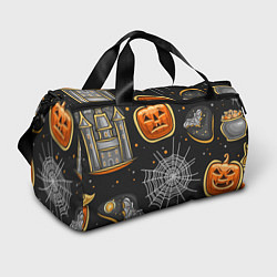 Сумки спортивные Атмосфера хэллоуина, цвет: 3D-принт