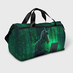 Сумки спортивные Конь хакер, цвет: 3D-принт