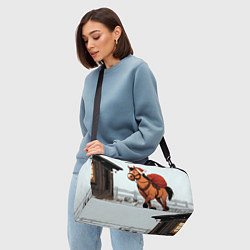 Сумки спортивные Лошадка везет новогодние подарки, цвет: 3D-принт — фото 2