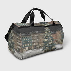 Сумки спортивные Елка во дворе, цвет: 3D-принт